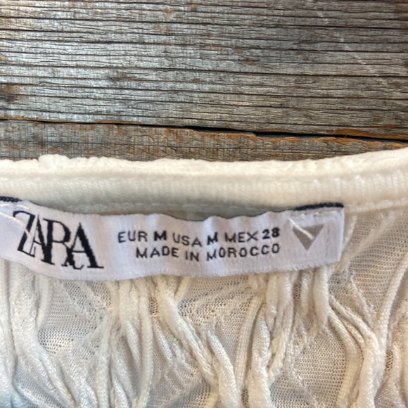 Zara long sleeved crop top size medium - Picture 3 of 5